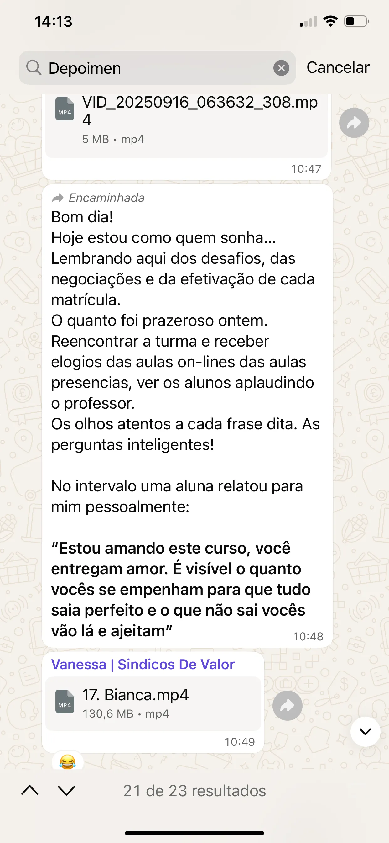Depoimento Real